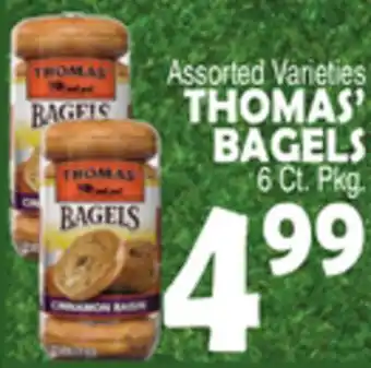 Bravo Supermarkets THOMAS' BAGELS offer