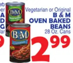 Bravo Supermarkets B & M OVEN BAKED BEANS offer