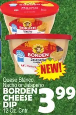 Bravo Supermarkets Queso Blanco, Nacho or Jalapeño BORDEN CHEESE DIP offer