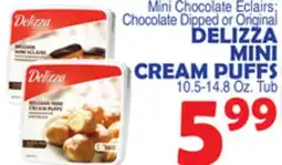 Bravo Supermarkets DELIZZA MINI CREAM PUFFS offer
