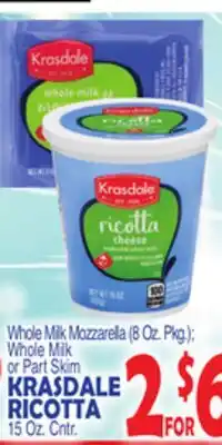 Bravo Supermarkets KRASDALE RICOTTA offer