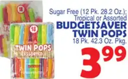 Bravo Supermarkets BUDGETSAVER TWIN POPS offer