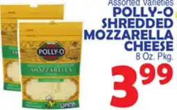 Bravo Supermarkets POLLY-O SHREDDED MOZZARELLA CHEESE offer