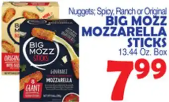 Bravo Supermarkets BIG MOZZ MOZZARELLA STICKS offer