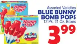 Bravo Supermarkets BLUE BUNNY BOMB POPS offer
