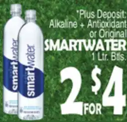 Bravo Supermarkets Alkaline + Antioxidant or Original SMARTWATER offer