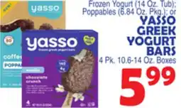 Bravo Supermarkets YASSO GREEK YOGURT BARS offer