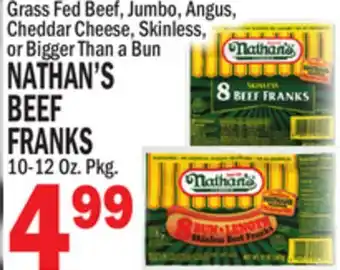 Bravo Supermarkets NATHAN'S BEEF FRANKS offer