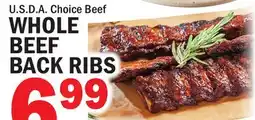 Bravo Supermarkets WHOLE BEEF BACK RIBS offer