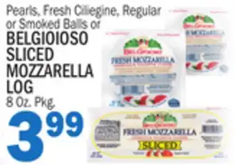 Bravo Supermarkets BELGIOIOSO SLICED MOZZARELLA LOG offer