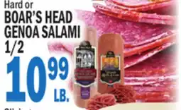 Bravo Supermarkets Boar's Head Genoa Salami 1/2 offer