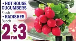 Bravo Supermarkets HOT HOUSE CUCUMBERS, RADISHES offer