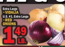 Bravo Supermarkets • VIDALIA • RED ONIONS offer