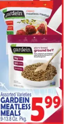 Bravo Supermarkets GARDEIN MEATLESS MEALS offer
