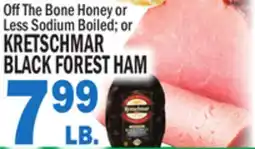 Bravo Supermarkets Off The Bone Honey or Less Sodium Boiled or KRETSCHMAR BLACK FOREST HAM offer