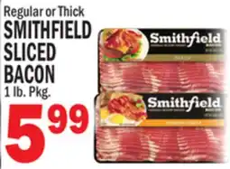 Bravo Supermarkets SMITHFIELD SLICED BACON offer