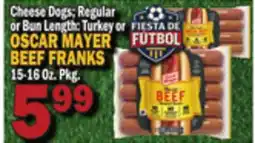 Bravo Supermarkets OSCAR MAYER BEEF FRANKS offer