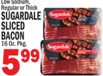 Bravo Supermarkets SUGARDALE SLICED BACON offer