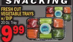 Bravo Supermarkets FRESH CUT VEGETABLE TRAYS w/DIP offer
