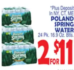 Bravo Supermarkets POLAND SPRING WATER offer