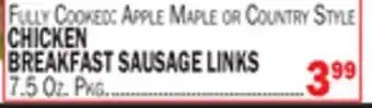Bravo Supermarkets CHICKEN BREAKFAST SAUSAGE LINKS offer