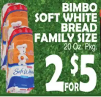 Bravo Supermarkets BIMBO SOFT WHITE BREAD FAMILY SIZE offer