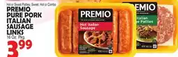 Bravo Supermarkets PREMIO PURE PORK ITALIAN SAUSAGE LINKS offer