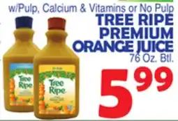 Bravo Supermarkets TREE RIPE PREMIUM ORANGE JUICE offer