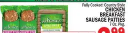 Bravo Supermarkets ALFRESCO CHICKEN BREAKFAST SAUSAGE PATTIES offer