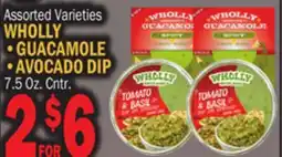 Bravo Supermarkets Assorted Varieties WHOLLY GUACAMOLE AVOCADO DIP offer