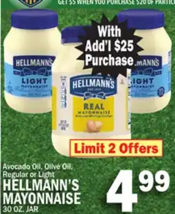 C Town HELLMANN'S MAYONNAISE offer