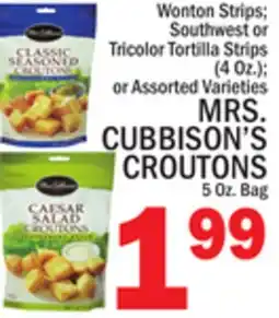 C Town MRS. CUBBISON'S CROUTONS 5 Oz. Bag offer