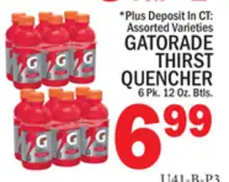 C Town GATORADE THIRST QUENCHER offer