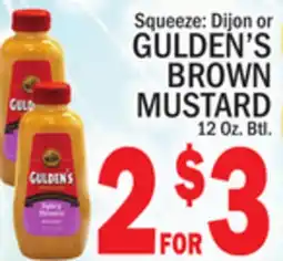 C Town GULDEN'S BROWN MUSTARD offer