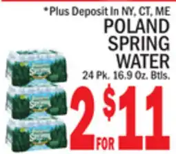 C Town POLAND SPRING WATER offer