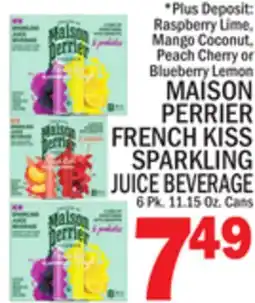 C Town MAISON PERRIER FRENCH KISS SPARKLING JUICE BEVERAGE offer