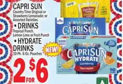 C Town CAPRI SUN, DRINKS Tropical Punch, HYDRATE DRINKS offer