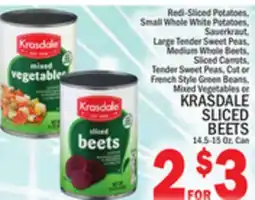 C Town KRASDALE SLICED BEETS 14.5-15 Oz. Can offer