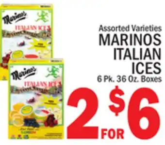 C Town MARINOS ITALIAN ICES offer