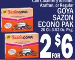 C Town Goya Sazon Econo Pak offer