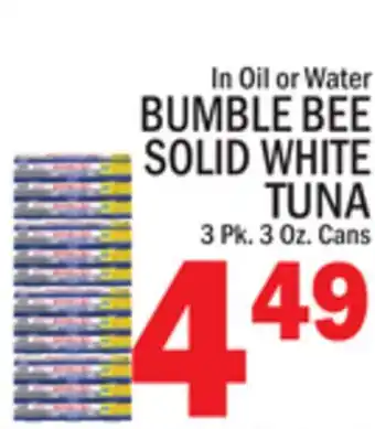 C Town BUMBLE BEE SOLID WHITE TUNA offer
