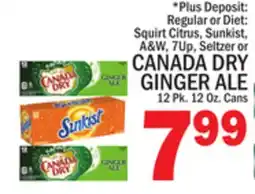 C Town CANADA DRY GINGER ALE offer