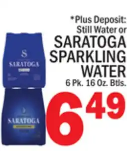 C Town Saratoga Sparkling Water offer