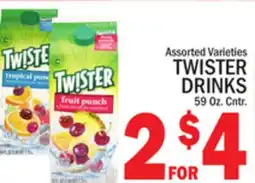 C Town TWISTER DRINKS offer