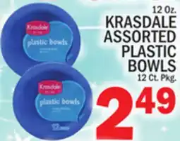 C Town KRASDALE ASSORTED PLASTIC BOWLS offer