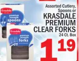 C Town KRASDALE PREMIUM CLEAR FORKS offer