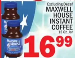 C Town Maxwell House Instant Coffee offer
