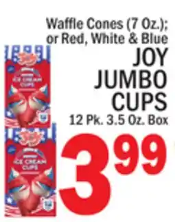 C Town JOY JUMBO CUPS offer