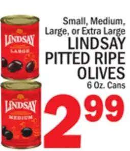 C Town LINDSAY PITTED RIPE OLIVES offer