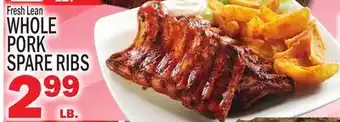 C Town WHOLE PORK SPARE RIBS offer